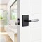 Sure-Loc Hardware Sure-Loc Hardware Levanto Privacy Rosette, Flat Black, Smooth Grip in Polished Chrome LV102 FBL GRIP-SM 26 - alternate 2